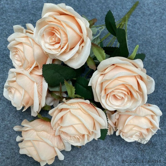 Fleurs Artificielles de Rose Ancienne Blanche