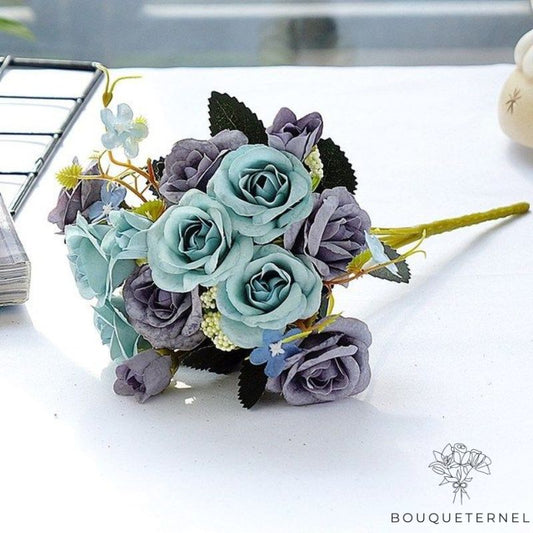 Fleurs Artificielles de Tombes Bleue