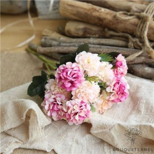 Bouquets Artificiels de Fleurs pour Cimetière Rose | Lot de 2 Bouquets de Fleurs