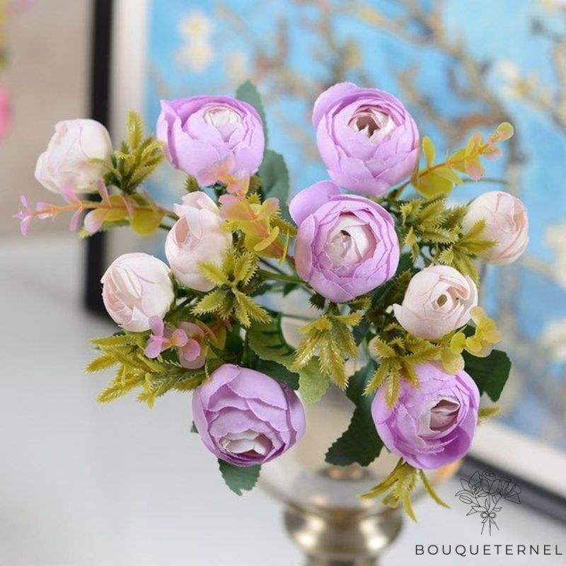 Fleurs de Deuil Artificielles Violette