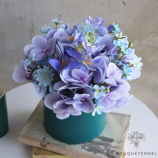 Fleurs en Pot pour Tombe Violette