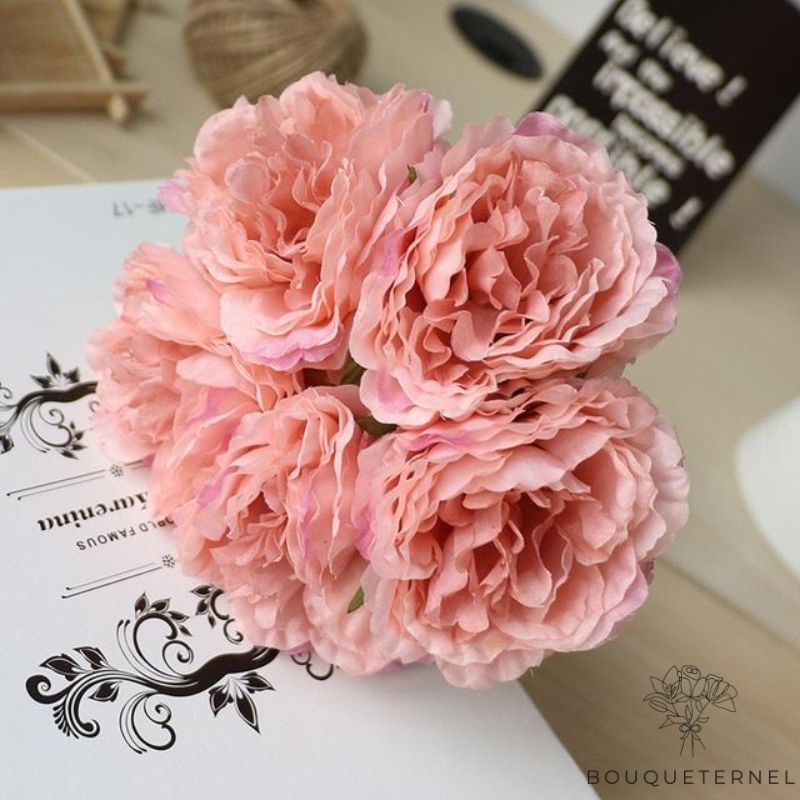 Fleurs pour Pierre Tombale Rose