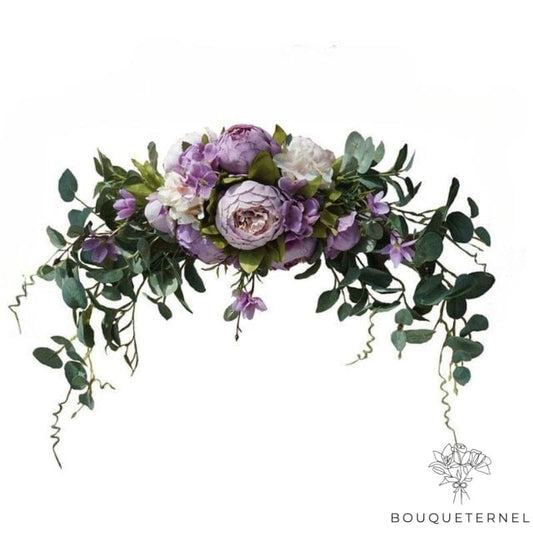 Fleurs de Tombe en Gerbe Violette