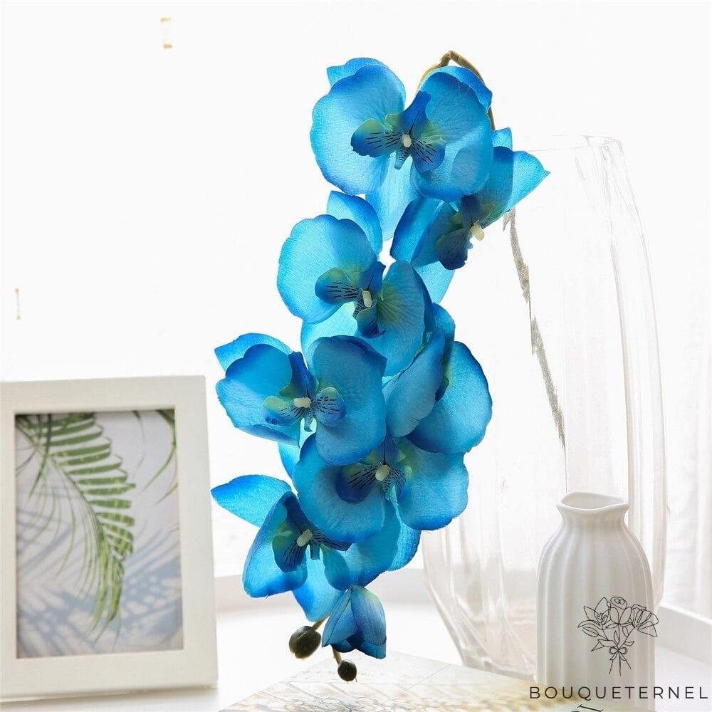 Orchidées Tetraspis Artificielles Bleue