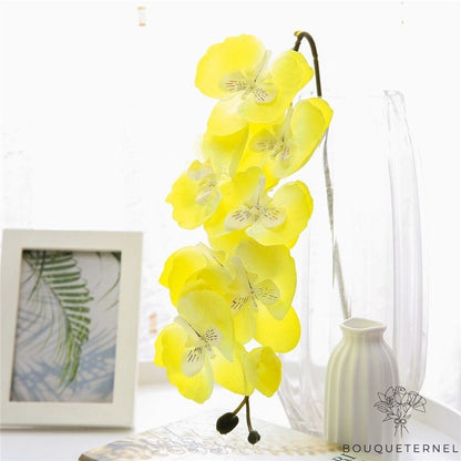 Orchidées Tetraspis Artificielles Jaune