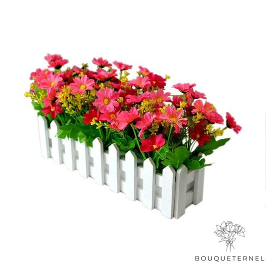 Jardinière Artificielles de Cimetière Rouge