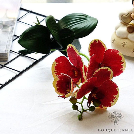 Orchidée Artificielle Rouge Rouge