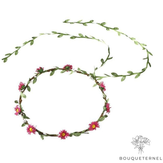 Petite Couronne de Fleurs pour Mariage Violette