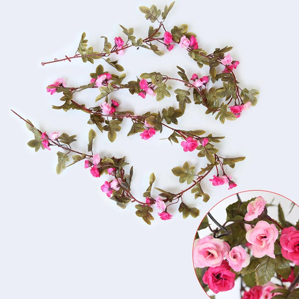 Guirlande de Roses Rose et Rose Pâle