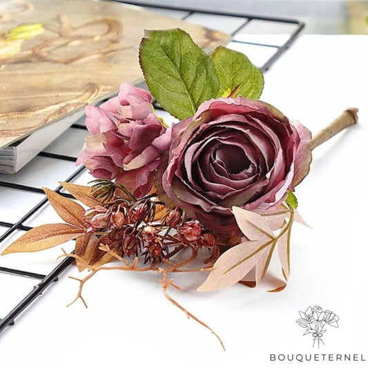 Rose Artificielle de Déco Violette