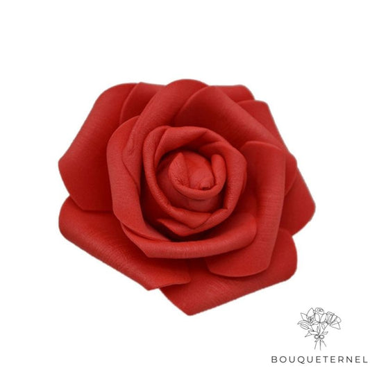 Rose Artificielle en Mousse Rouge | Lot de 50 Roses Artificielles