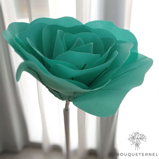 Rose Artificielle XXL Verte