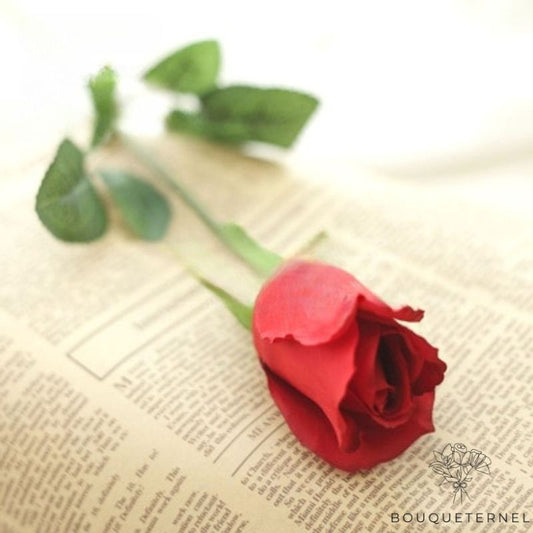 Rose Rouge Artificielle Pas Cher Rouge
